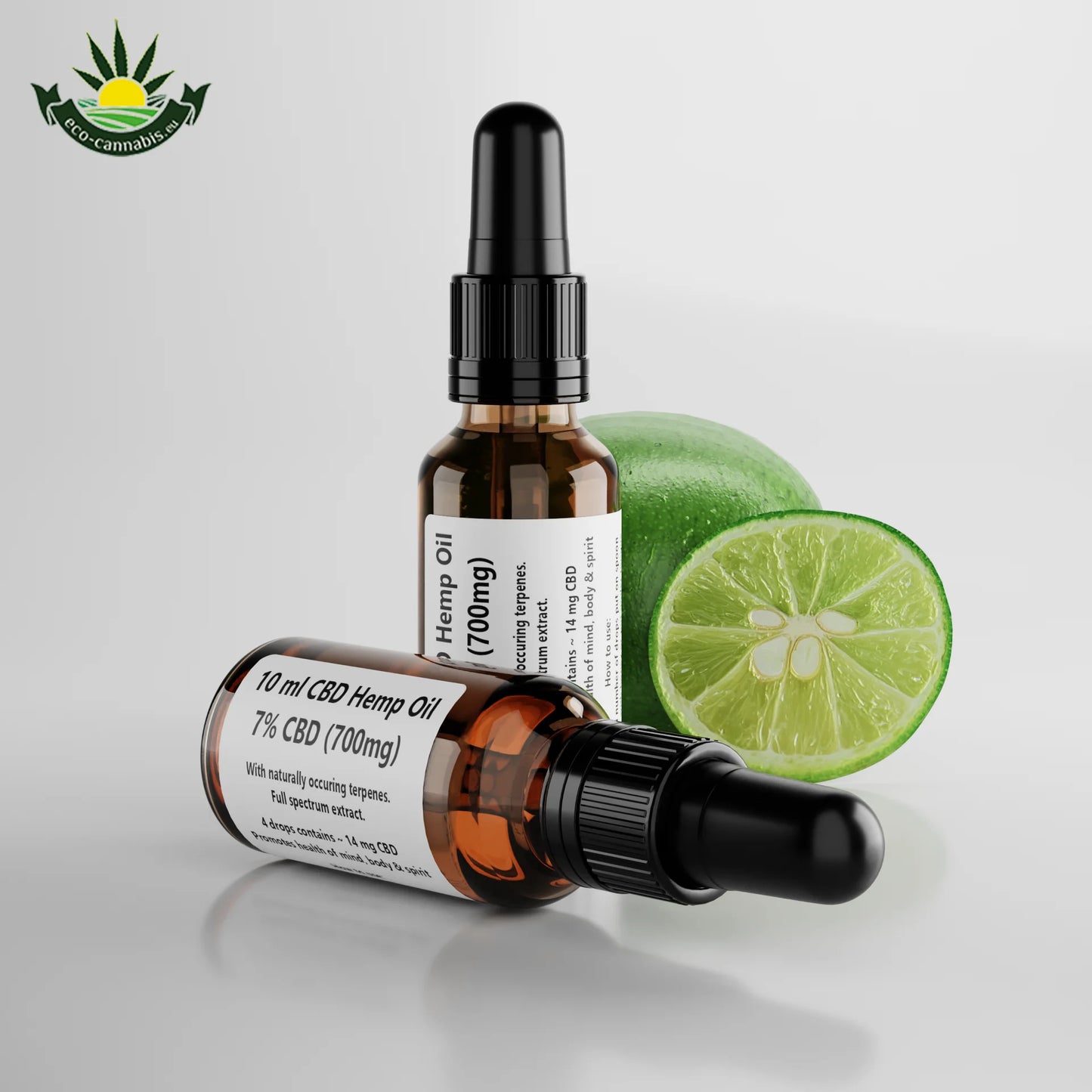 Cbd öl 7% (10 ml - 700mg cbd) - zitrone - eco zertifiziert (hr-eko-07)