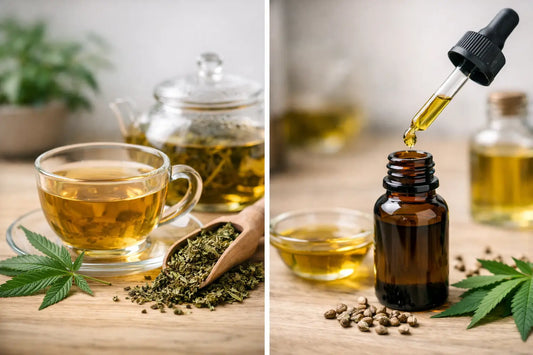 Hanftee vs. CBD Öl: Was passt zu deinem Alltag?